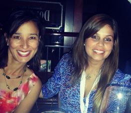 New friends Liz Philips and Paola Elizaga at Sprinklr influencer event